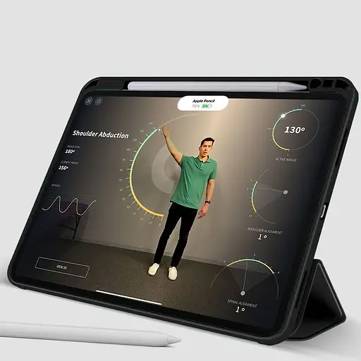 Чохол SlimTPU with holder для Xiaomi Mipad 6 Чорний - фото 3