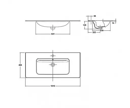 Умивальник Sanwerk "Емма" 101 (UV0000134), Білий - фото 2