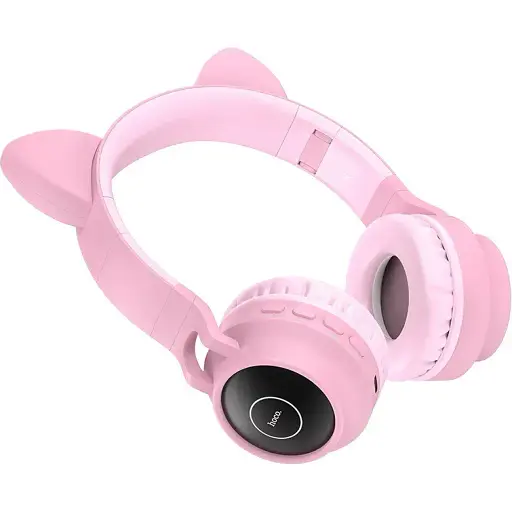 Гарнітура Hoco Bluetooth Stereo W27 Cat Ear pink - фото 2