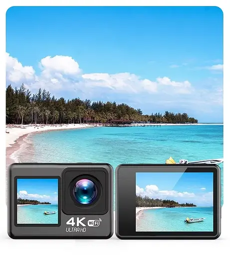 Экшн камера V8 Full HD 4K Wi-Fi с пультом ДУ и водонепроницаемым боксом - фото 3