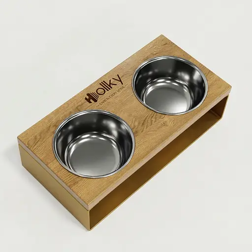 Hollky StellWood — миски на підставці для маленьких собак та котів (2 × 0,45 л) - фото 5