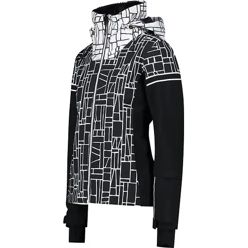 Куртка CMP Woman Jacket Fix Hood White/Black XXS (1097-31W0076-15ZH 34) - фото 2