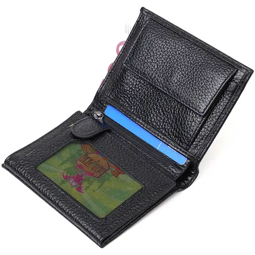 Кожаный мужской кошелек Bond 9.5х11.5х1 см acs0026905 - фото 3