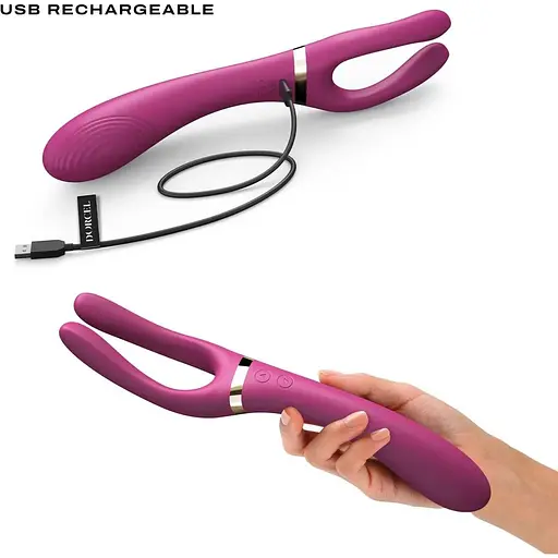 Вибратор-стимулятор Dorcel Infinite Joy Plum многофункциональный унисекс - фото 4