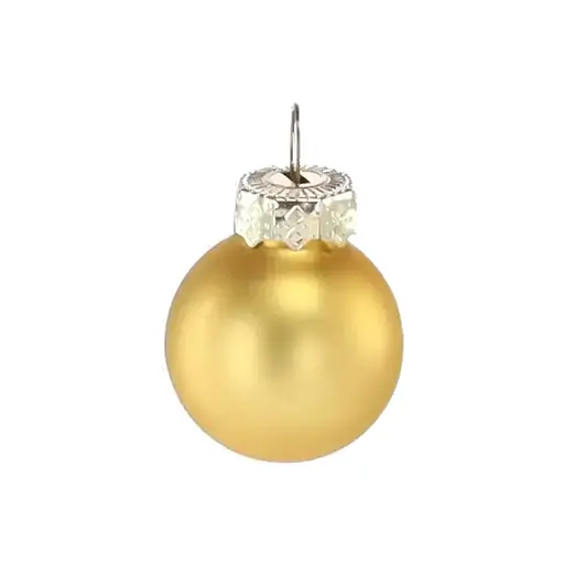 Елочная игрушка Chomik стеклянные шарики 24 шт, 2,5 см, золотистые (5900779882126_1) - фото 2