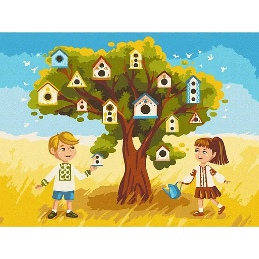Картина за номерами Майбтнє України yuji.rivera Brushme 30х40 см кольорова 000277881