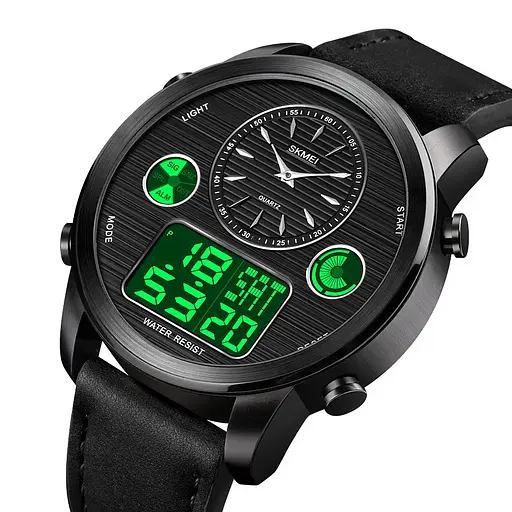Чоловічий спортивний годинник Skmei 1653 (Чорний) - фото 4