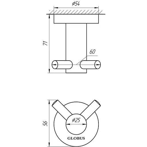 Крючок Globus Lux SS 8415 - фото 2