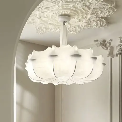 Люстра с белым абажуром Ø 80 см | Line F | Ст. PLP03-800 - фото 1