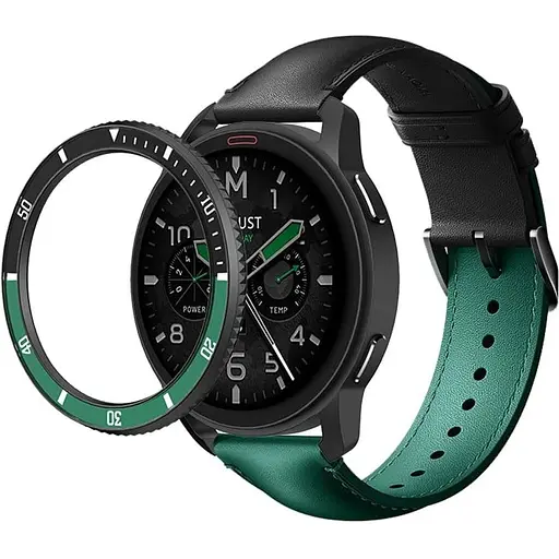 Безель Sikai для смартгодинника Xiaomi Watch S3/S4 Black-green