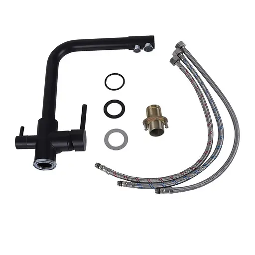 Смеситель для кухни под осмос Platinum черный KT 14 Черный - фото 2