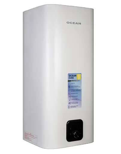 Водонагреватель Ocean CUBE 50 Л, 2 кВт, сухой, вертикальный, прямоугольный, белый (RZF50D-4 ET+DT) - фото 2