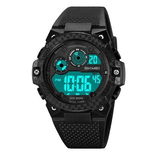 Наручний годинник чоловічий 2337BKWT Black-White Skmei acs0030009 - фото 2