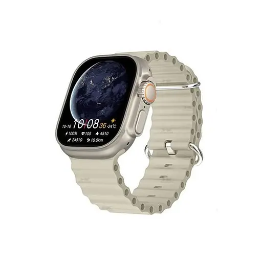 Смарт-годинник Smart Watch HK10 Ultra 3 49 мм з AMOLED Full HD екраном і з 2 додатковими ремінцями в комплекті Білий - фото 3