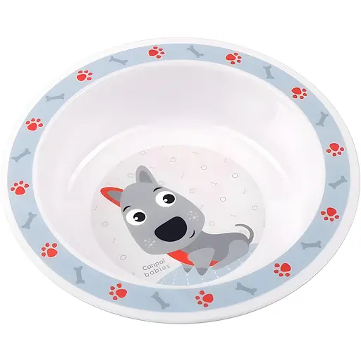 Тарілочка глибока Canpol Babies Собачка 270 мл сірий (4/412)