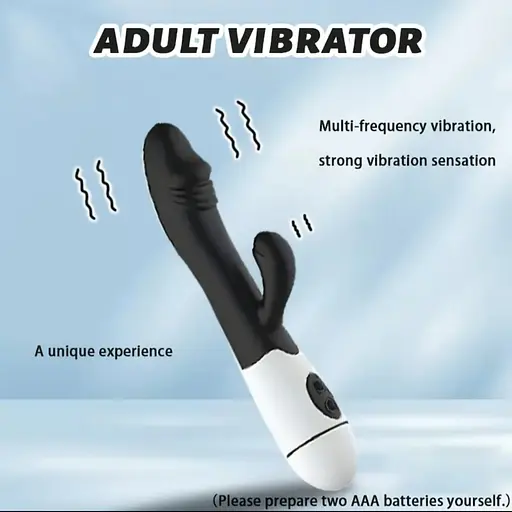 Багатофункціональний вібратор-кролик, стимулятор точки G і клітора, з проникненням і масажем. Чорний - фото 9