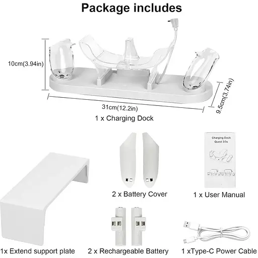 Зарядна док станція Meta Quest 3S - фото 3
