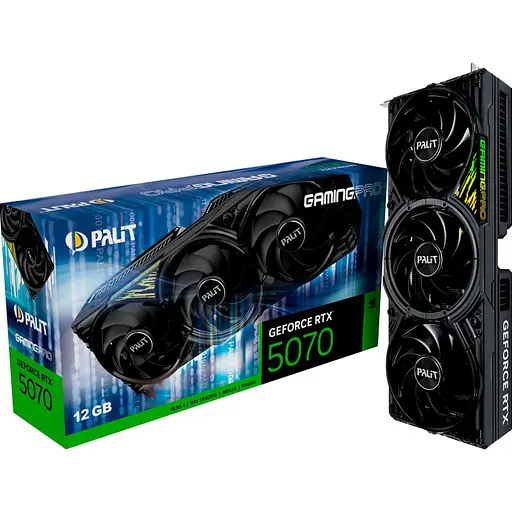 Відеокарта Palit GeForce RTX 5070 GamingPro (NE75070019K9-GB2050A) EU [132532]