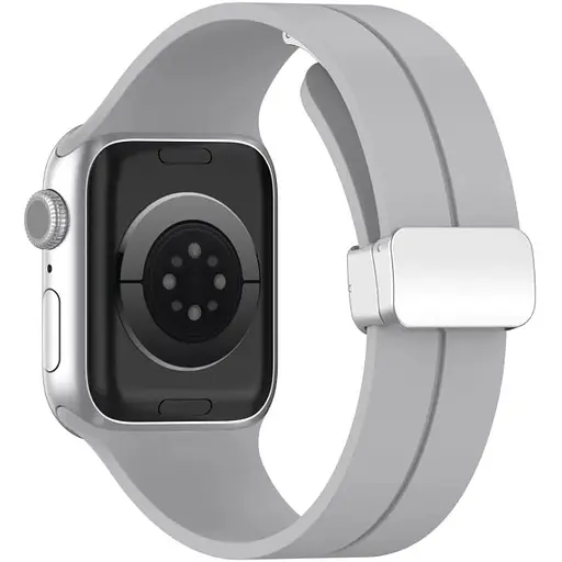 Ремешок DK CDK для Apple Watch 40mm (Series 4 / 5 / 6 / SE1 / SE2) Silicone Sport Magnetic (017247) (grey / - фото 2