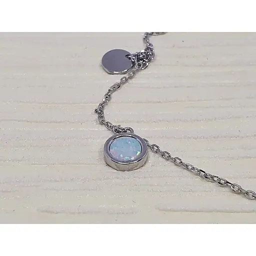 Серебряный браслет Silvex 925 с опалом. Б2ОПБГ/1065Ш-2 21 - фото 3