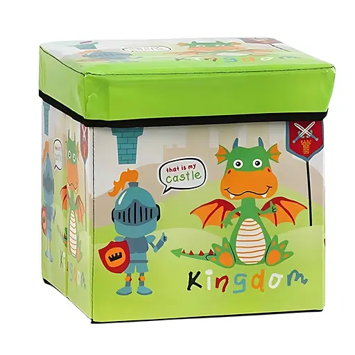 Универсальный короб-органайзер C 68854-4 складной тканевый с плотным разноцветным картоном 30 х 30 х 30 см