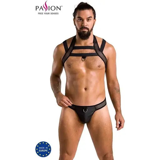 Чоловічий еротичний набір Passion 043 Set Jacob black L/XL - фото 5