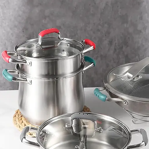 Силиконовые накладки прихватки для горячих ручек кастрюли и сковороды (набор из 2 шт.), Kitchen Master Красный 87267 - фото 6