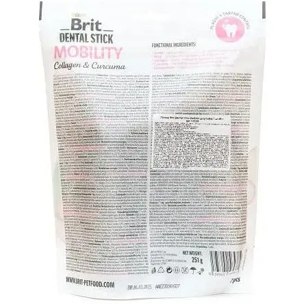 Ласощі для собак Brit Dental Stick Mobility для мобільності суглобів, колаген та куркума 7 шт. 251 г - фото 3