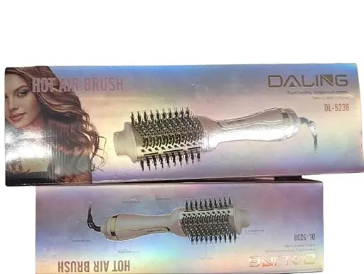 Электрическая щетка Daling DL-5238 для выравнивания и укладки волос 50Вт Розовый/Золото - фото 2