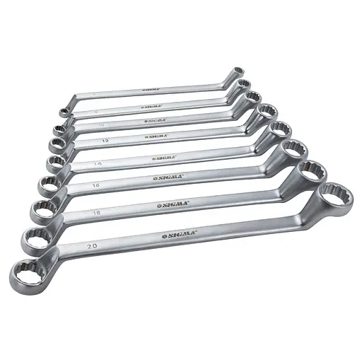Ключи накидные Sigma 8 шт 6-22 мм CrV satine (6010051) - фото 4