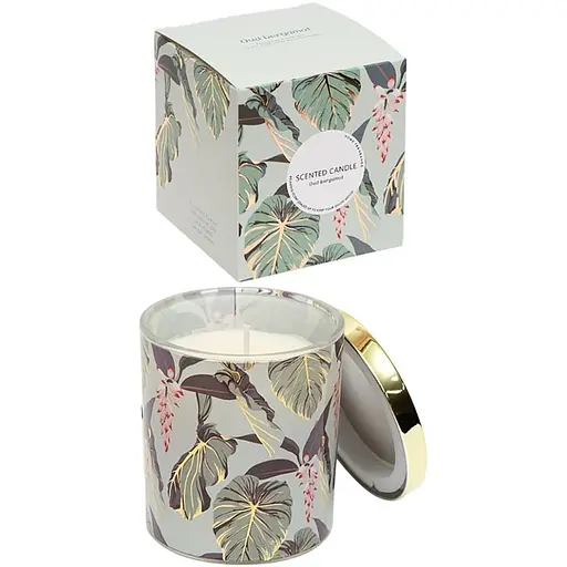 Ароматична свічка "Home fragrance" Bambi AXW2015(Bergamot) у скляному стакані з кришечкою - фото 1