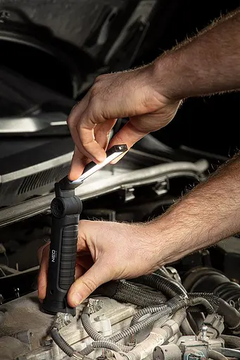 Neo Tools Ліхтар інспекційний акумуляторний, 1200мА•год, 200лм, 3Вт, 2в1, лампа+ліхтар, складається, 5 функцій освітлення, червоне світло, IP20 - фото 3