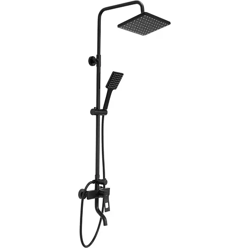 Душовя система Rea Soul з виливом black REA-B9998, Чорний матовий - фото 1