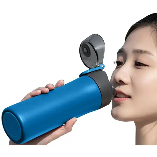 Термос-пляшка Fun Home Sports Cup 500 мл синя - фото 4