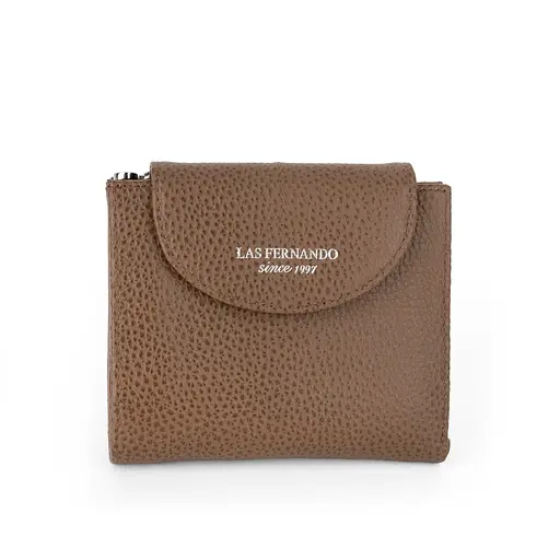 Гаманець жіночий шкіряний маленький Las Fernando 110-103 M коричневий - фото 1