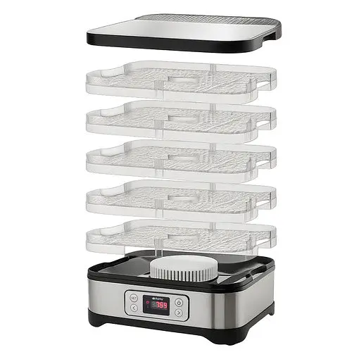 Дегідратор сушарка для фруктів та овочів RUHHY 25929 400 Вт таймер 24 год - фото 3