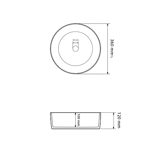 Умивальник VBI Prato gold white накладний VBI-011408, Золотий - фото 2