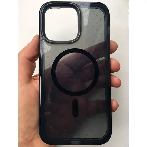 Оригинальный противоударный силиконовый чехол Tech21 Evo Check MagSafe для iPhone 14 Pro (6.1") Black T21-9837 - фото 7