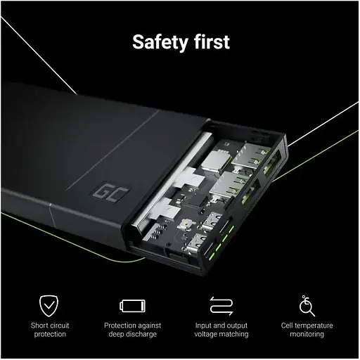 Power Bank Green Cell с быстрой зарядкой PowerPlay10S 10000 мАч 18 Вт - фото 5