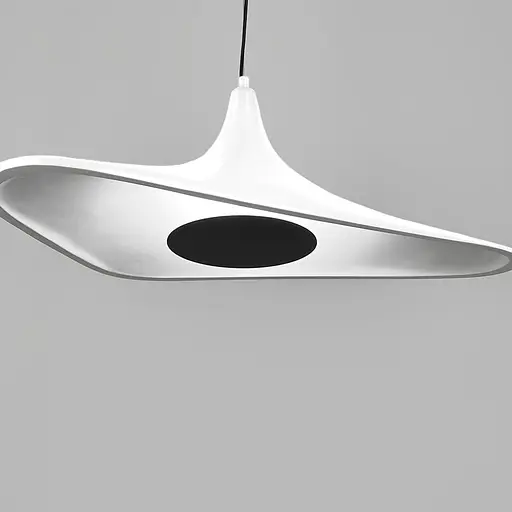 Светильник с уникальным белым плафоном 58х30 см | Line F | Ст. MJ260-600 WT - фото 2