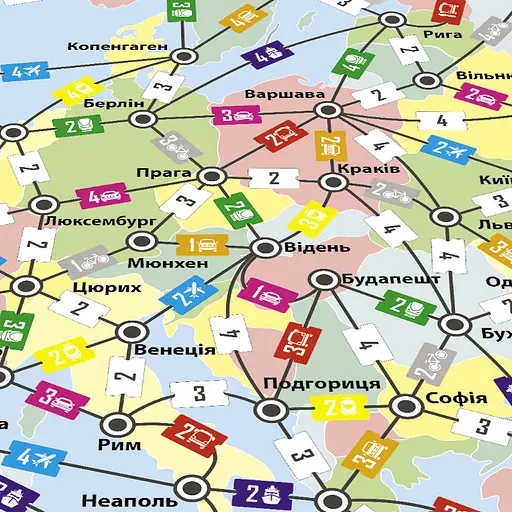 Настільна гра Подорож Європою Arial 910275 укр. мовою - фото 3