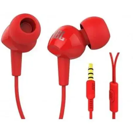 Навушники з мікрофоном JBL C100SI Red - фото 2