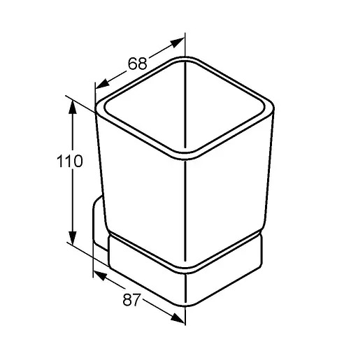 Склянка для зубних щіток Kludi E2 4997505 - фото 2