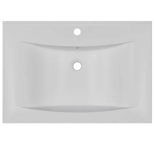 Раковина матова врізна Amidicon Liza 70 702x480 з литого каменю LIZA_70_MAT, Білий матовий - фото 4