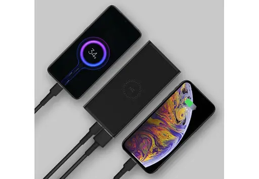 Індукційний зовнішній акумулятор ZMI 10000mAh 18W MFI (WPB100) чорний - фото 3