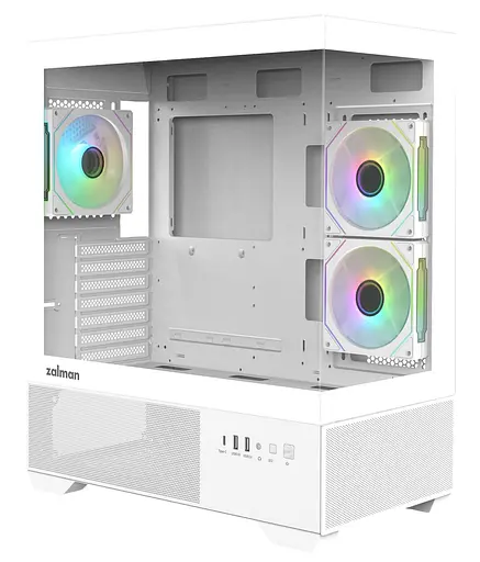 Корпус Zalman Chronix V2 Tempered Glass без БЖ White (CHRONIXV2WHITE) - фото 1