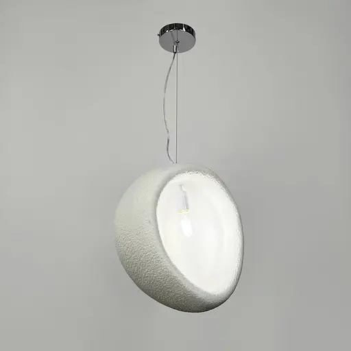 Гіпсовий світильник у білому кольорі Ø40х46 см | Арт. MJ39-330 WT | Line F - фото 2