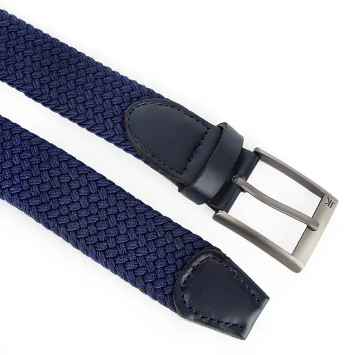 Ремінь-гумка чоловічий JK-35005 (110 см) синій плетений - фото 2