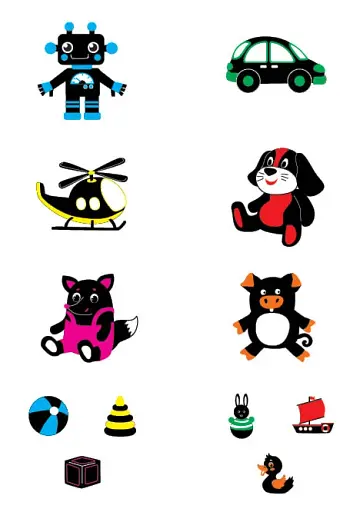 Мої перші іграшки. Контрастні картинки - фото 6