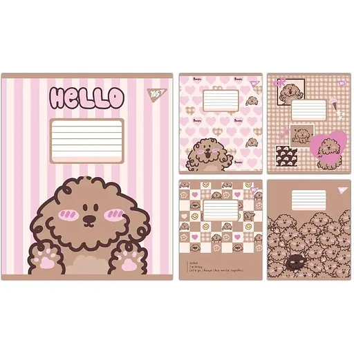 Зошит учнівський "Hello Puppy" Yes 767805 12 аркушів 1 шт. в асортименті - фото 1